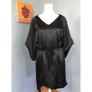 Spiegel Black Kimono Style Asymmetrical Dress Size 10 NWOT